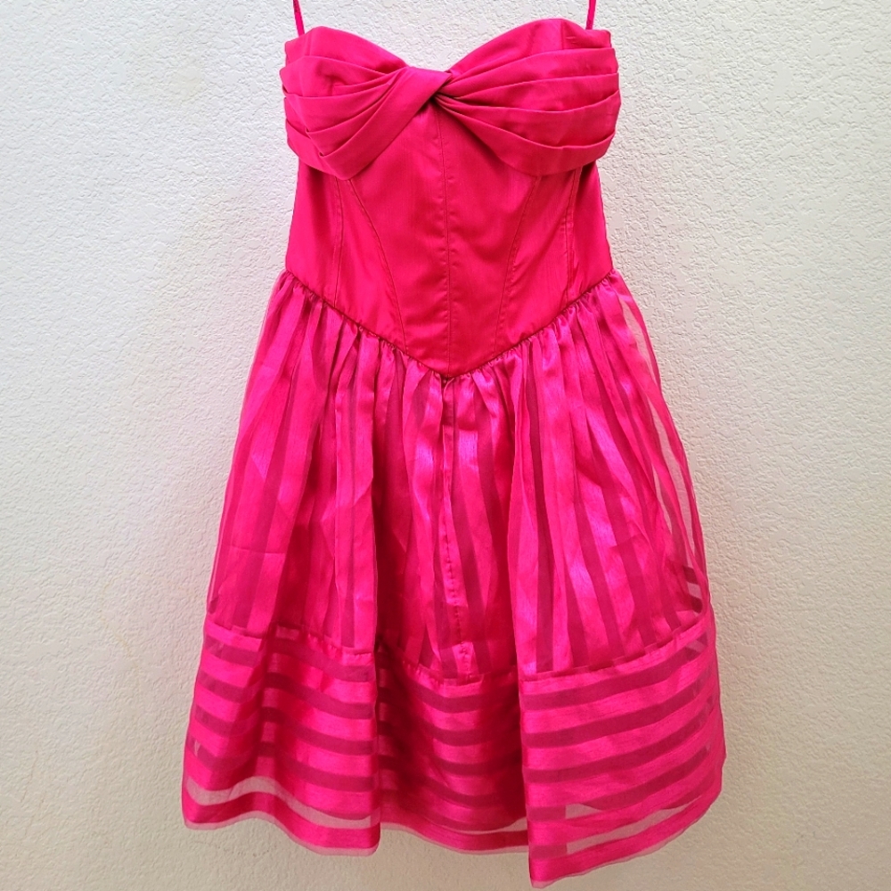 Betsey Johnson Hot Pink Barbie Dress